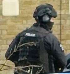 Armed police were spotted in Colonels Lane in Boughton under Blean
