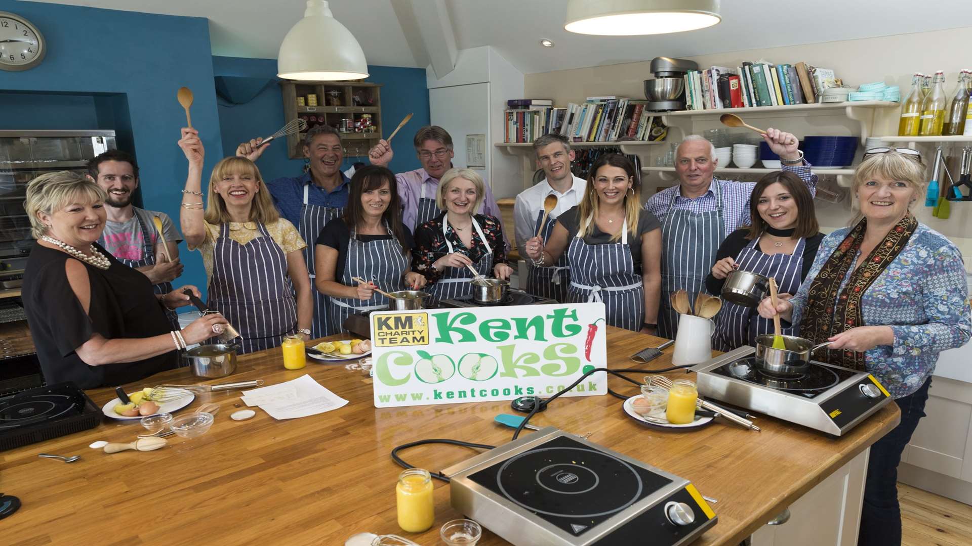 The judging panel are put through their paces at the summer launch of Kent Cooks 2017 at Chequers Kitchen Cookery School, Deal.