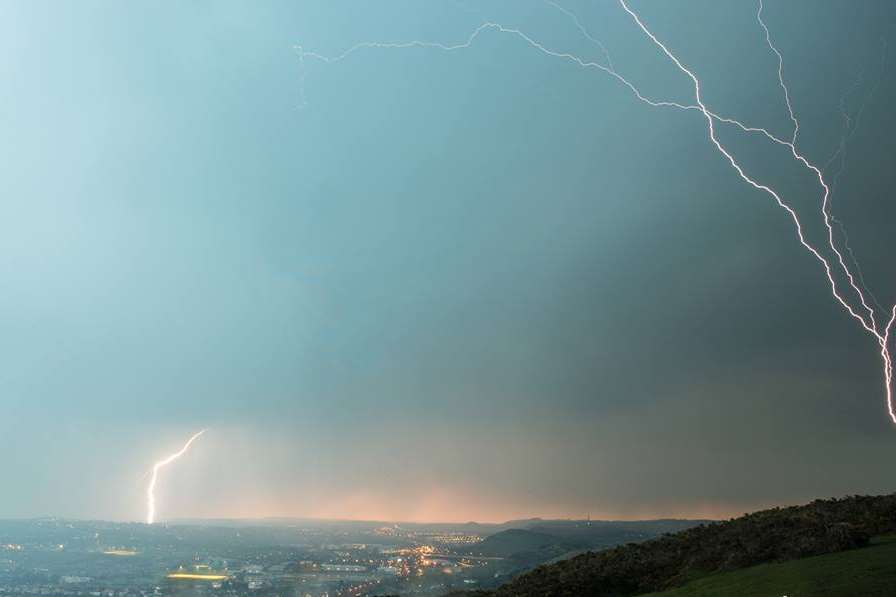 Homes were damaged by lightning strikes. Picture: Freddie Lee Thompson Photography