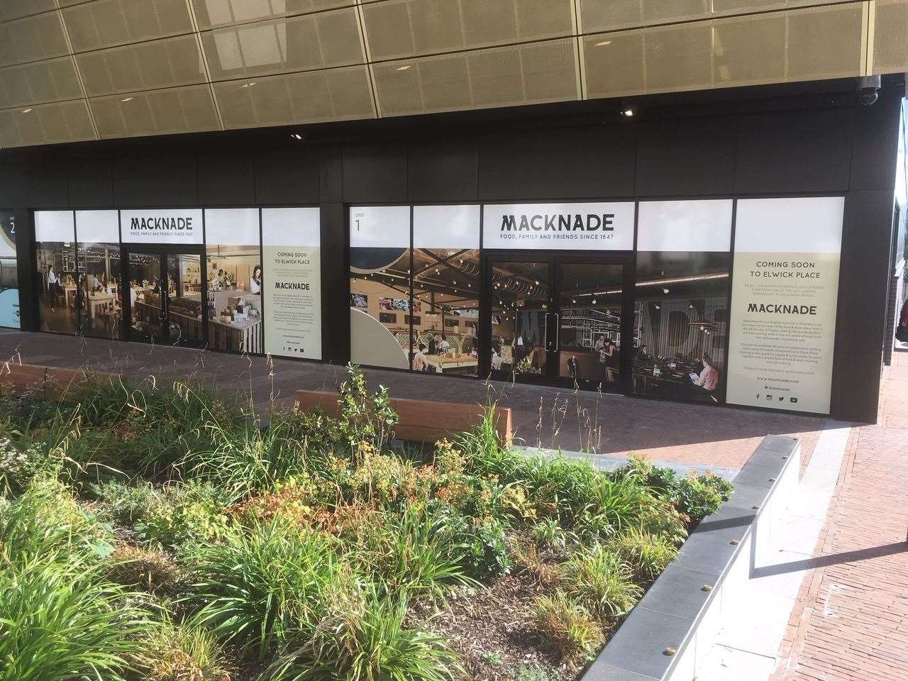 Macknade signage has appeared at Elwick Place (15098979)
