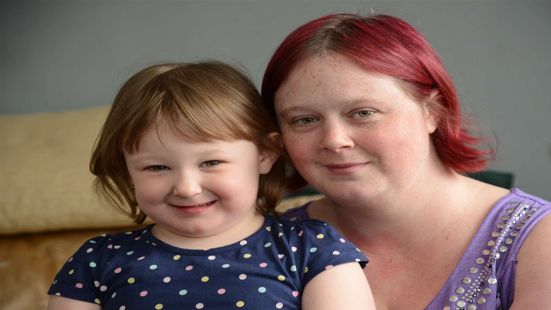 Samantha Sellen with her daughter Aleisha, 3. Picture: Gary Browne