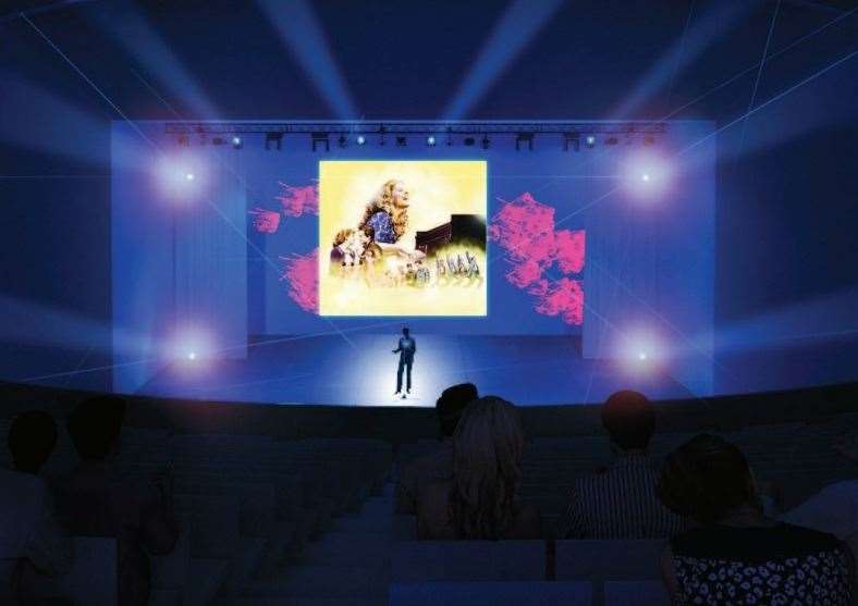 An artist’s impression of the stage