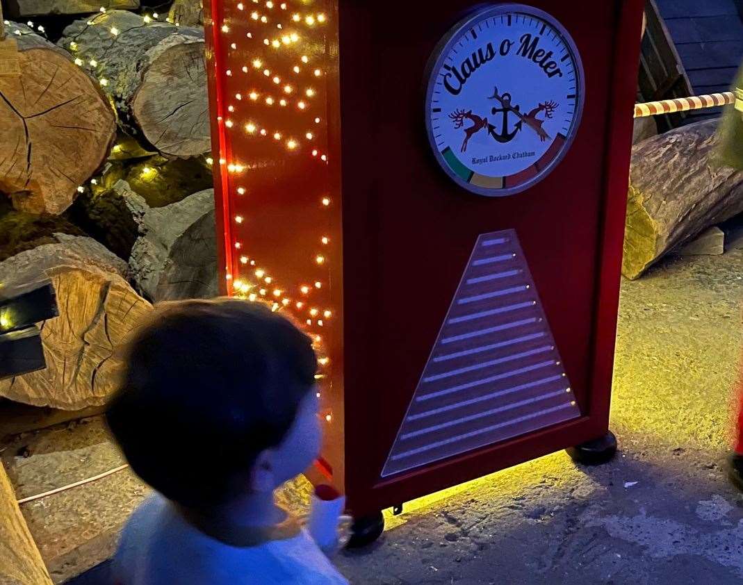 After finding Santa’s all-important Claus-o-meter, children had to drum up some Christmas spirit to get it going again