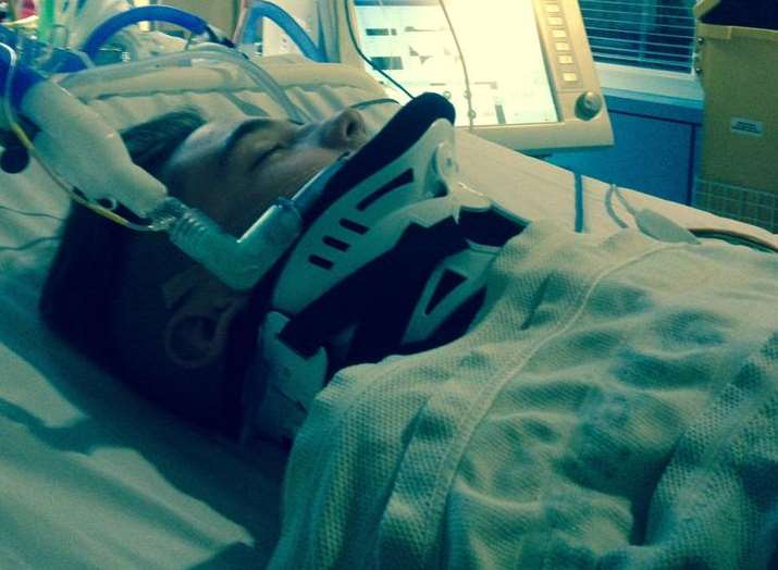 James Craigen in intensive care after crashing his bike