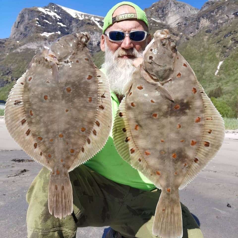 St Marys bay angler David Wood Brignall with fish caught from outside his lodge in Norway (36732610)
