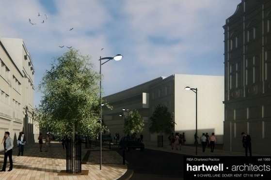 Trees are planned to line King Street in Dover. Picture courtesy of Hartwell Architects
