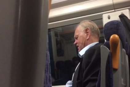 The singing commuter strikes again. Picture: SWNS