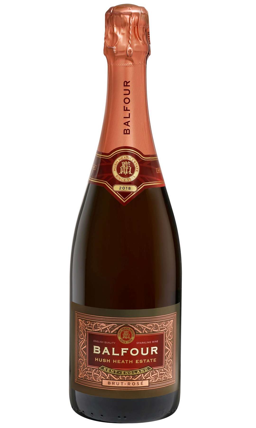 The Balfour Brut Rose 2018 is one of the recommended wines available in Kent. Picture: Balfour Winery/PA Photos
