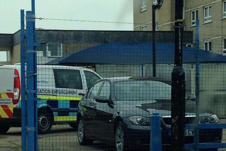 Home Office Immigration Enforcement officers swooped in. Picture by Charlotte-grace Thysson