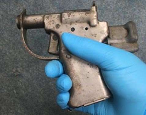 An antique gun handed into police as part of a firearms surrender in 2017
