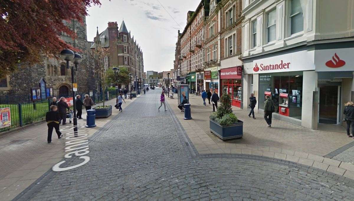The alleged robbery happened in Cannon Street in Dover Picture: Google Maps