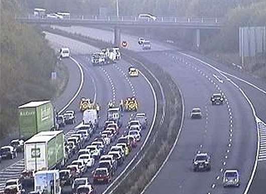 Pic of the scene from Highways England