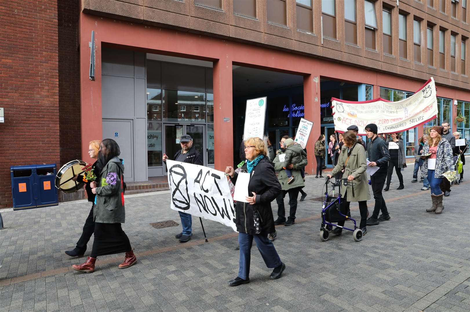 Extinction Rebellion members at a previous protest in Maidstone. Picture: Andy Jones