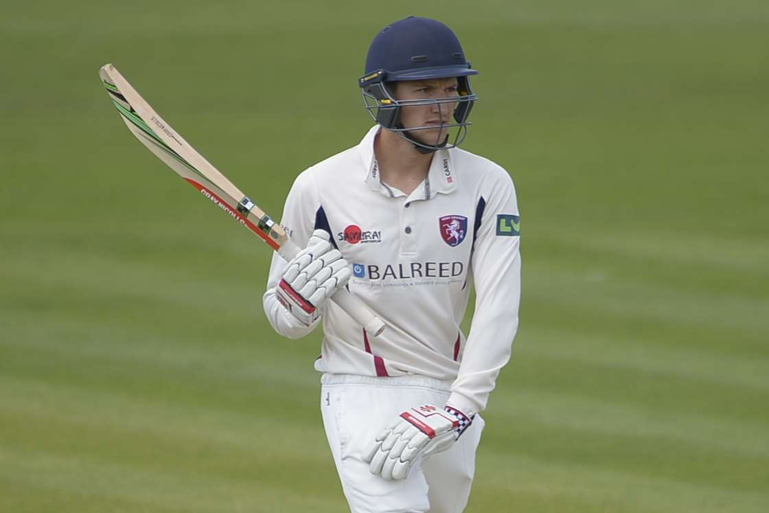 Ryan Davies made a pair on his Kent debut in June. Picture: Barry Goodwin