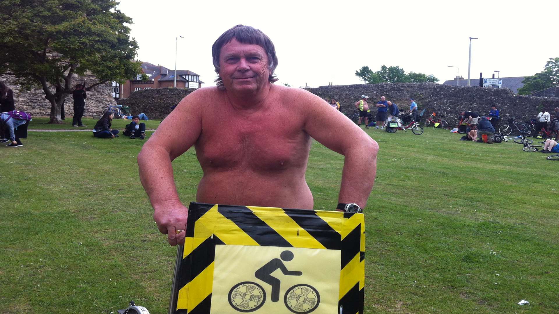 Naked bike ride organiser Barry Freeman