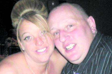 Paul Scott, who died after an alleged brawl in Gillingham, with wife Michelle Scott
