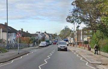 Lee held the delivery driver at knifepoint in London Road, Gravesend. Picture: Google Street View