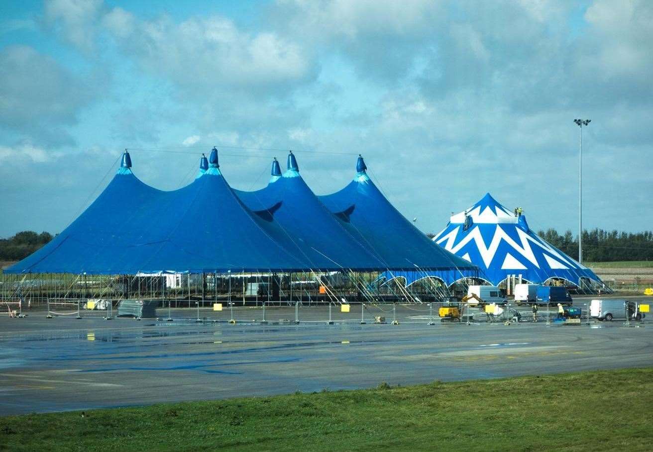 Four of the stages were held in big tops