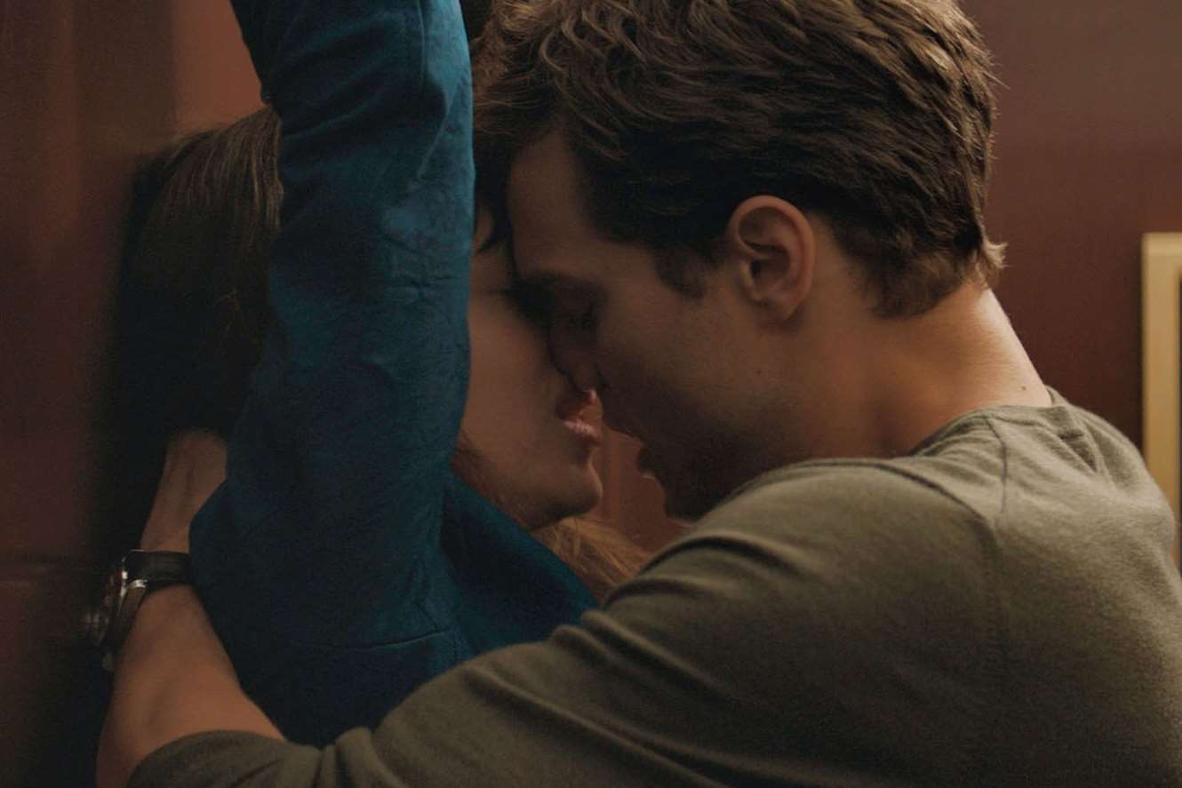 Christian Grey gets to grips with Ana Steele