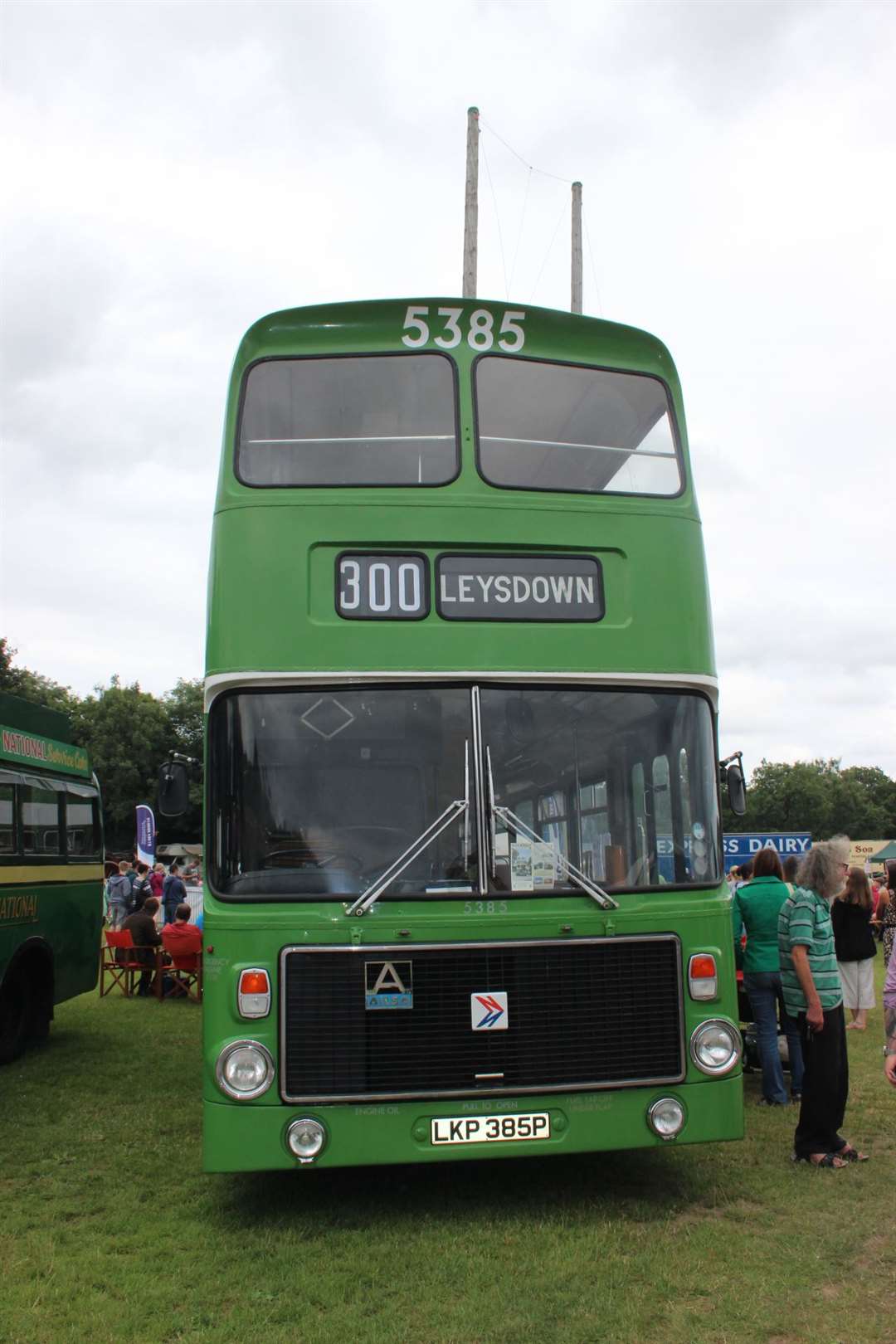 Hold very tight: this original Maidstsone & District Volvo Ailsa bus from 1975 was used iin Hastings and the Medway Towns until it was withdrawn from service in 1983i and sent to Scotland. It is now back in its 1981 colours after a respay in 2012 and ready to take passengers to Leysdown on the Isle of Sheppey. (13545713)