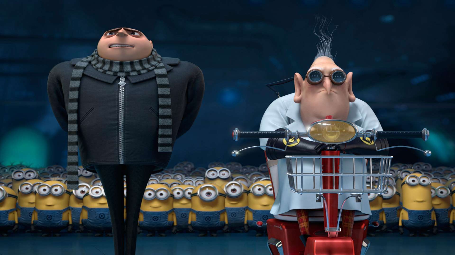 Despicable Me 2 with Gru (voiced by Steve Carell) and Dr Nefario (voiced by Russell Brand). Picture: PA Photo/UPI Media