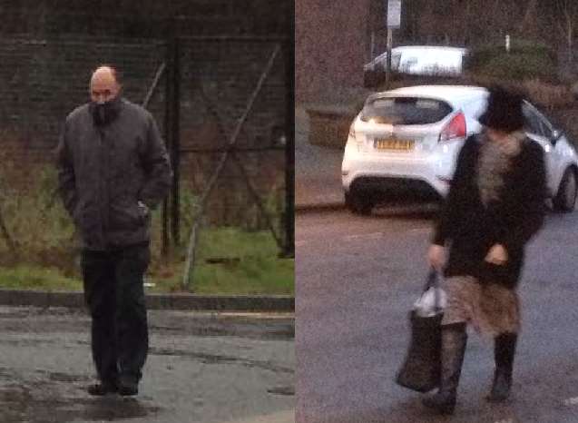 Marcus and Gina Mercer arrive at Sevenoaks Magistrates' Court to deny charges of neglecting 131 guinea pigs and a chicken