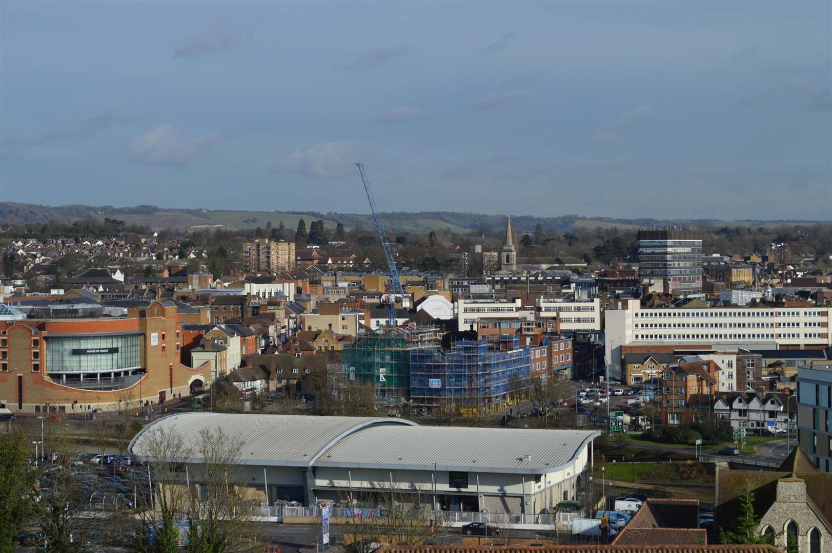Maidstone has seen a dramatic dip in office space within the confines of the town centre