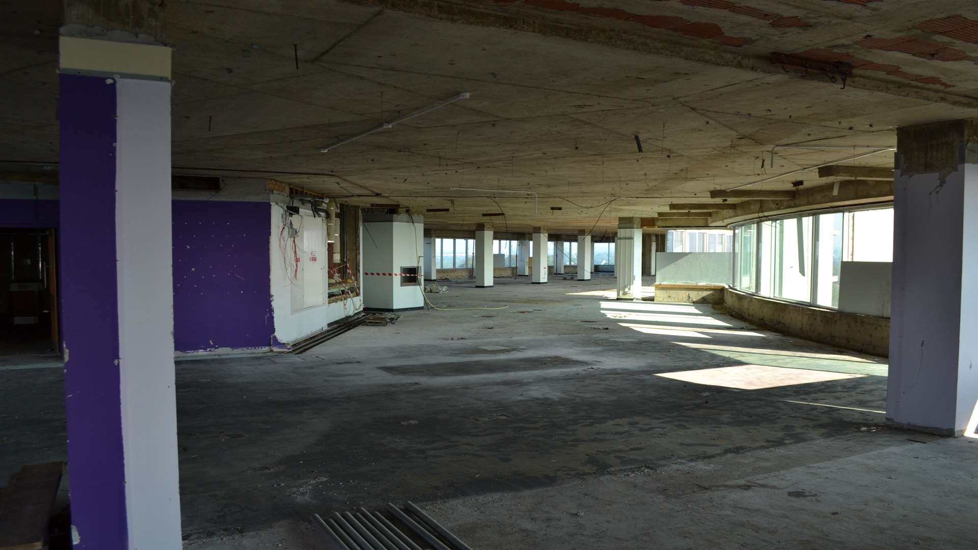 A view inside the stripped interior of the Panorama in September 2013. Courtesy of Steve Salter