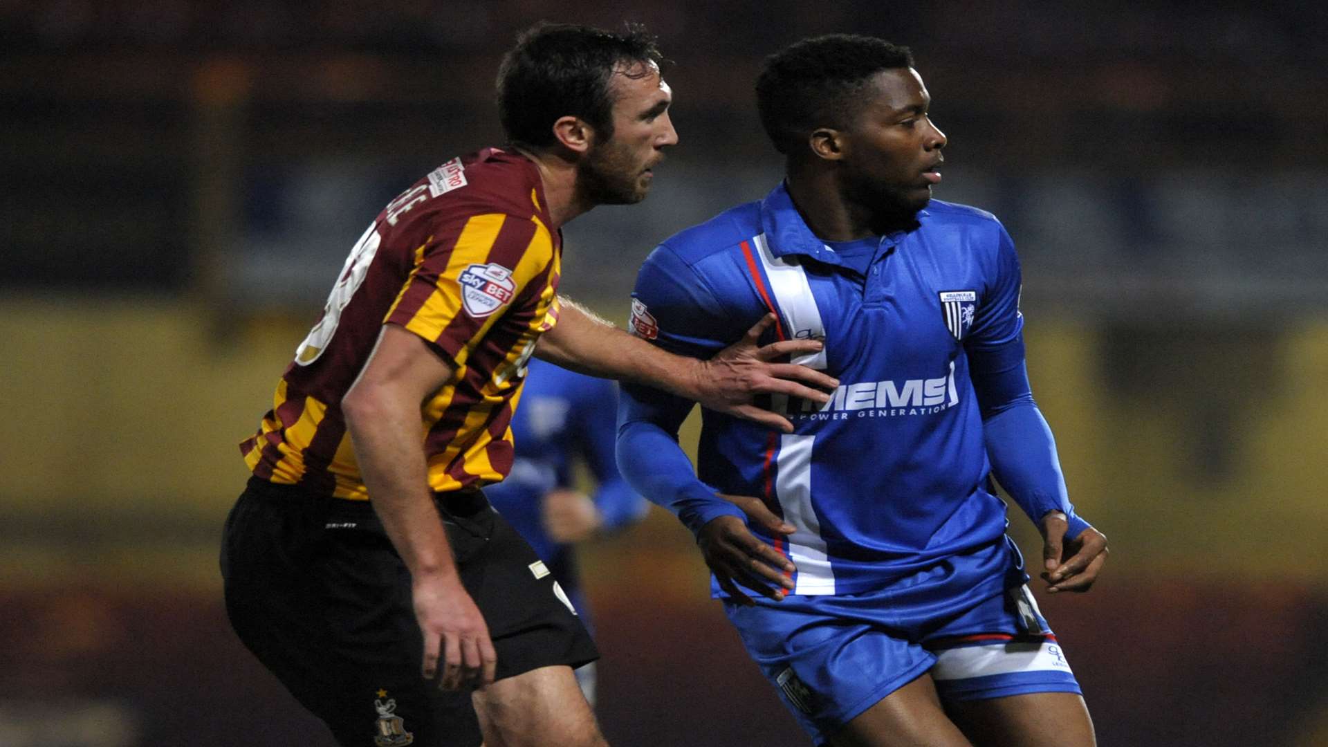 Antonio German's rescue act gave Gills a point at Bradford Picture: Barry Goodwin