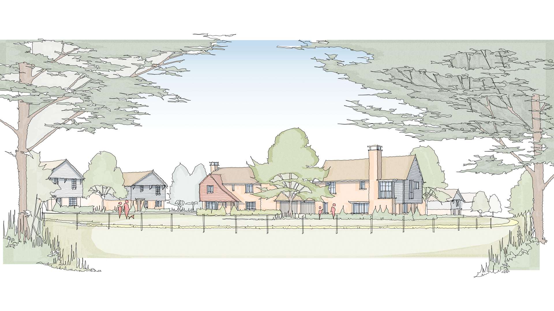 An artist's impression of the plans for 28 homes in Nonington