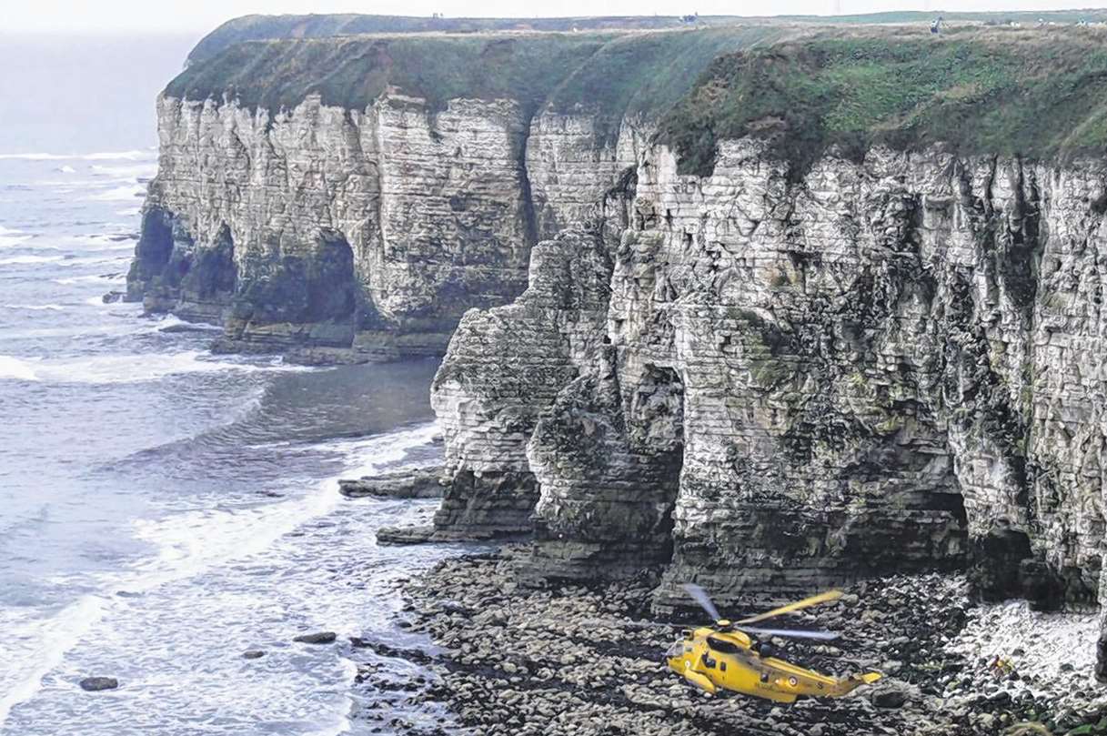 Mr Bridgman's helicopter went down off the cost of Flamborough. Picture: Ross Parry/SWNS Group
