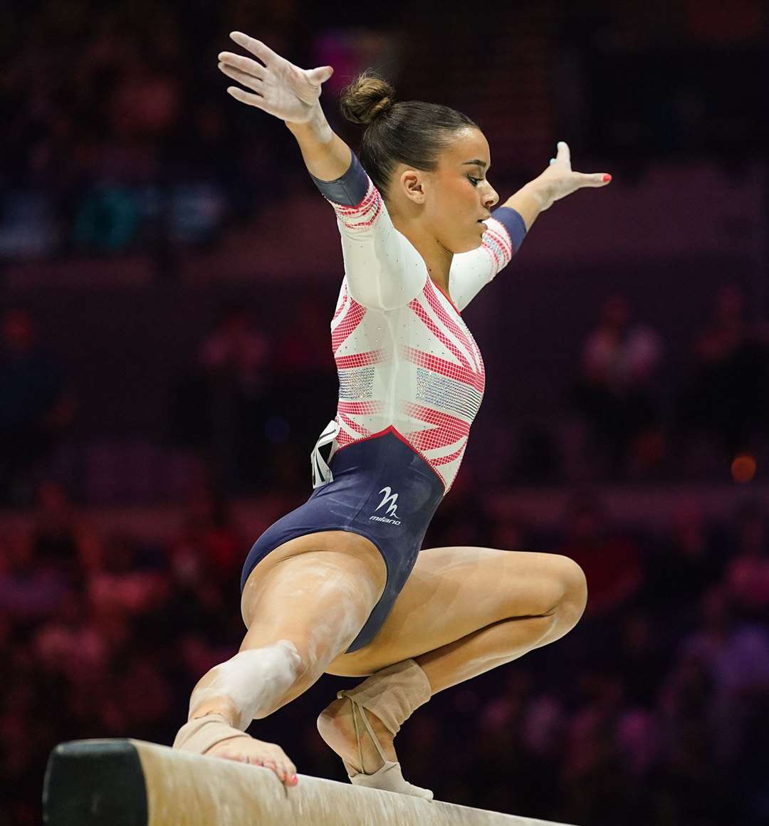 Georgia-Mae Fenton represented Great Britain at the World Gymnastics Championships last month, winning team silver. Picture: British Gymnastics