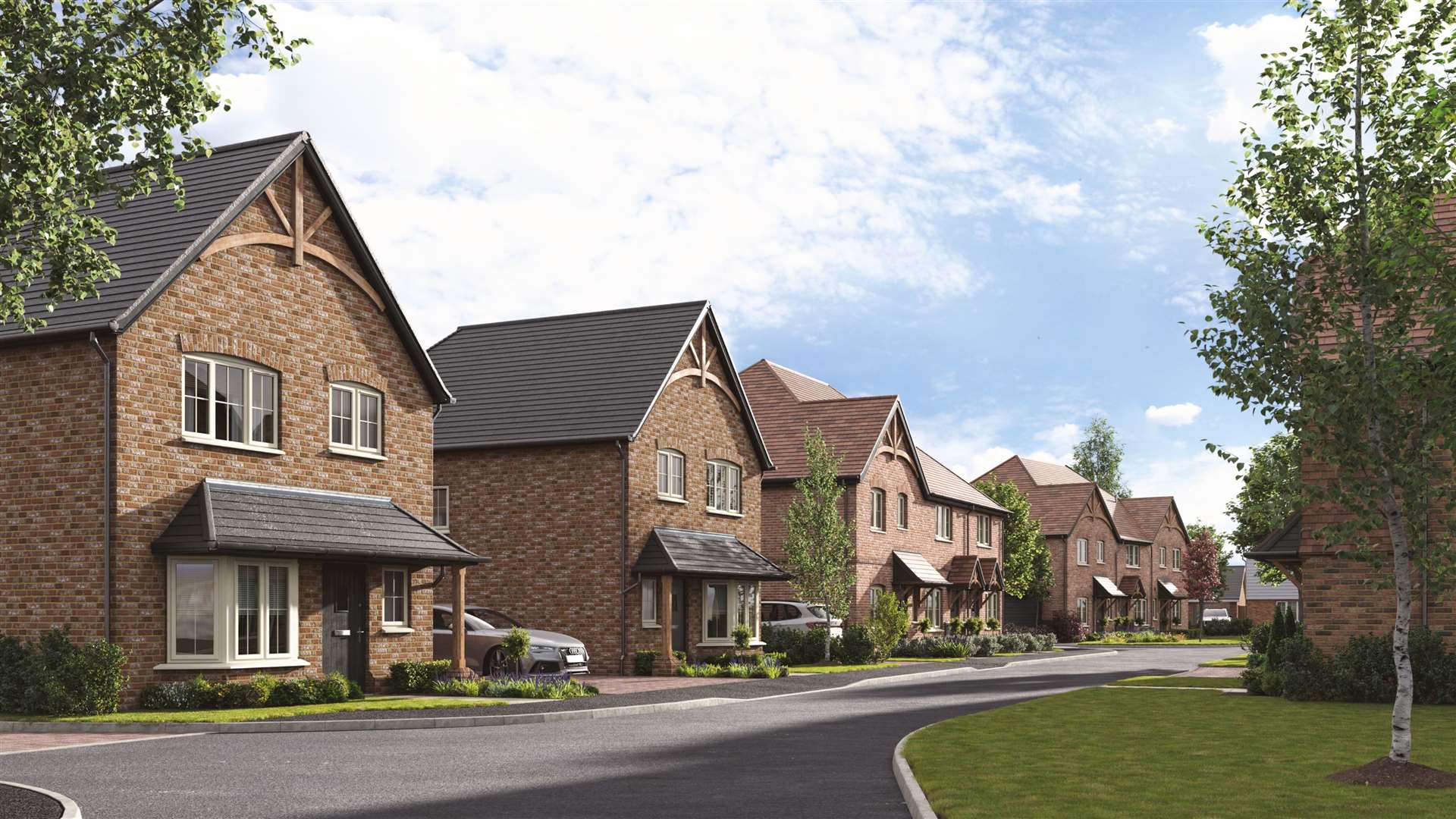 CGI of what the street at The Hollies would look like. Picture: Esquire Developments