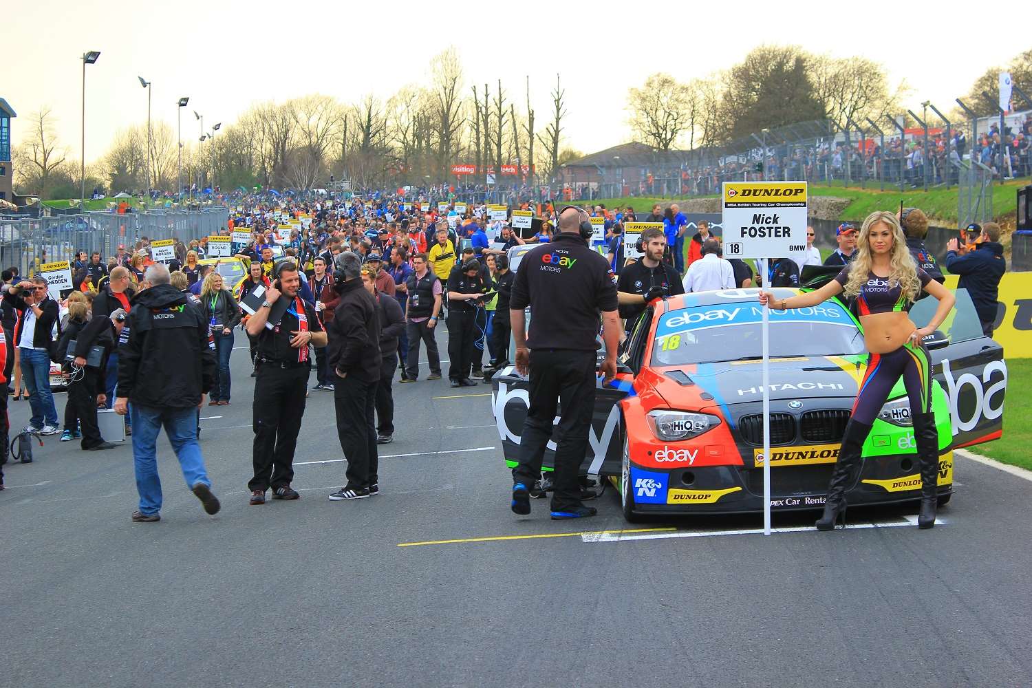 The packed BTCC grid. Picture - Joe Wright.