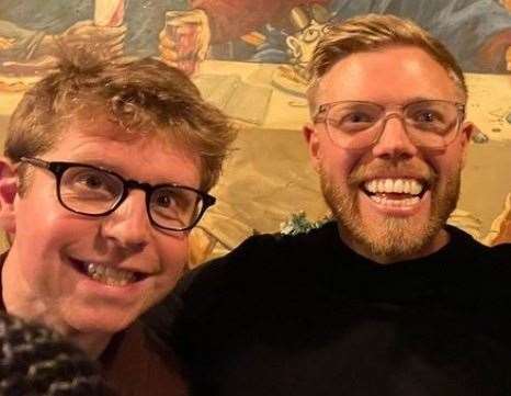 Parenting Hell podcast co-hosts Josh Widdicombe and Rob Beckett have both enjoyed family holidays in Whitstable this summer. Picture: Instagram / robbeckett