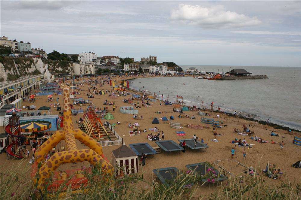 One of Thanet's best loved beaches: Viking Bay, Broadstairs.