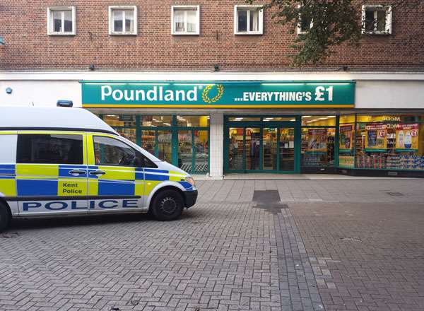 Emergency services have been called out to the area around Poundland