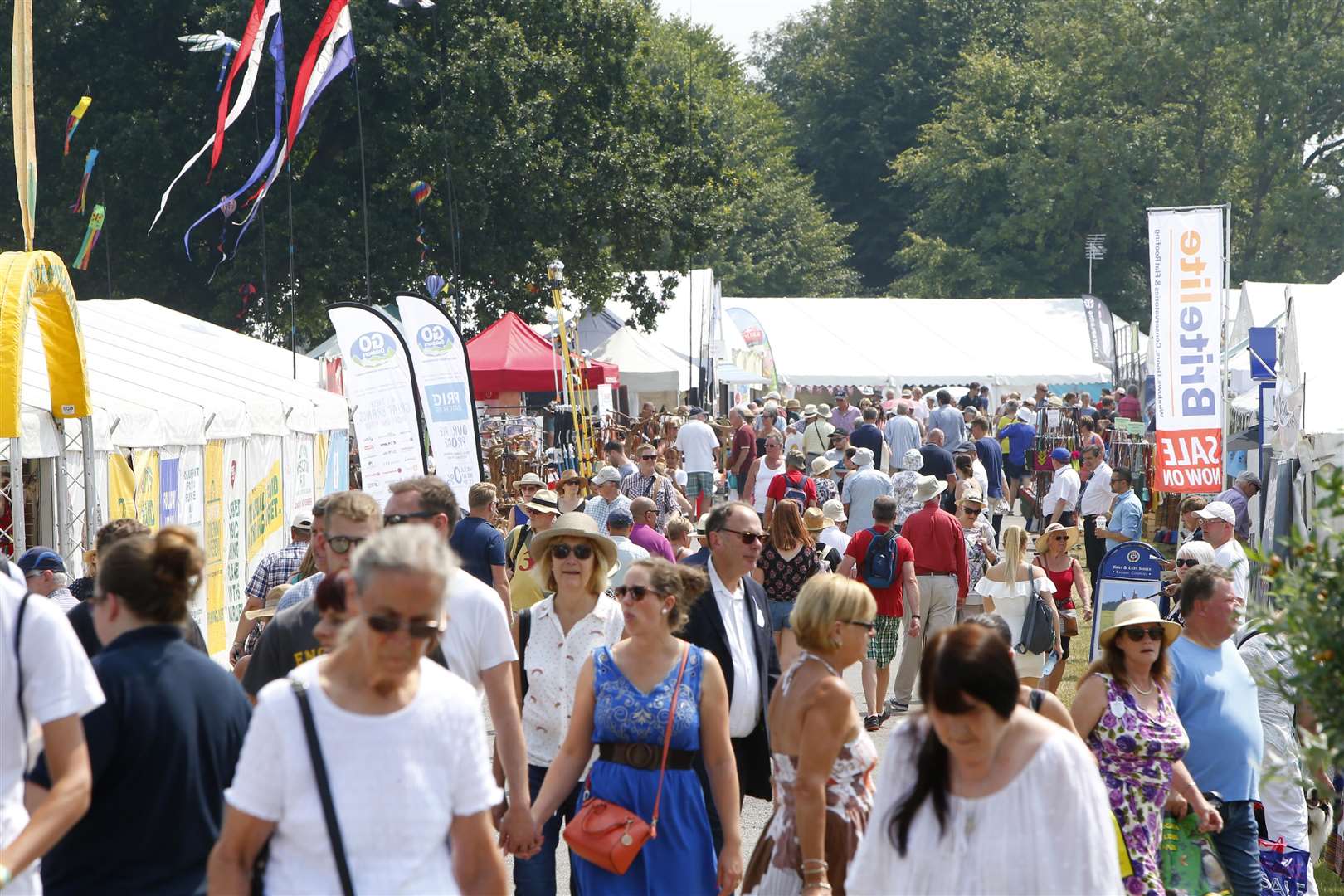 Big crowds flocked to a sun-soaked opening day of the Kent Show