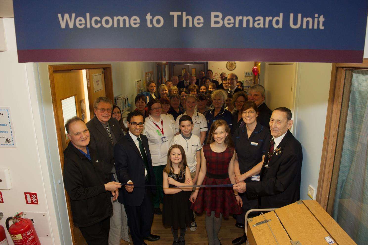 The Bernard Unit at Medway Maritime Hospital was named after Mr Bernard.