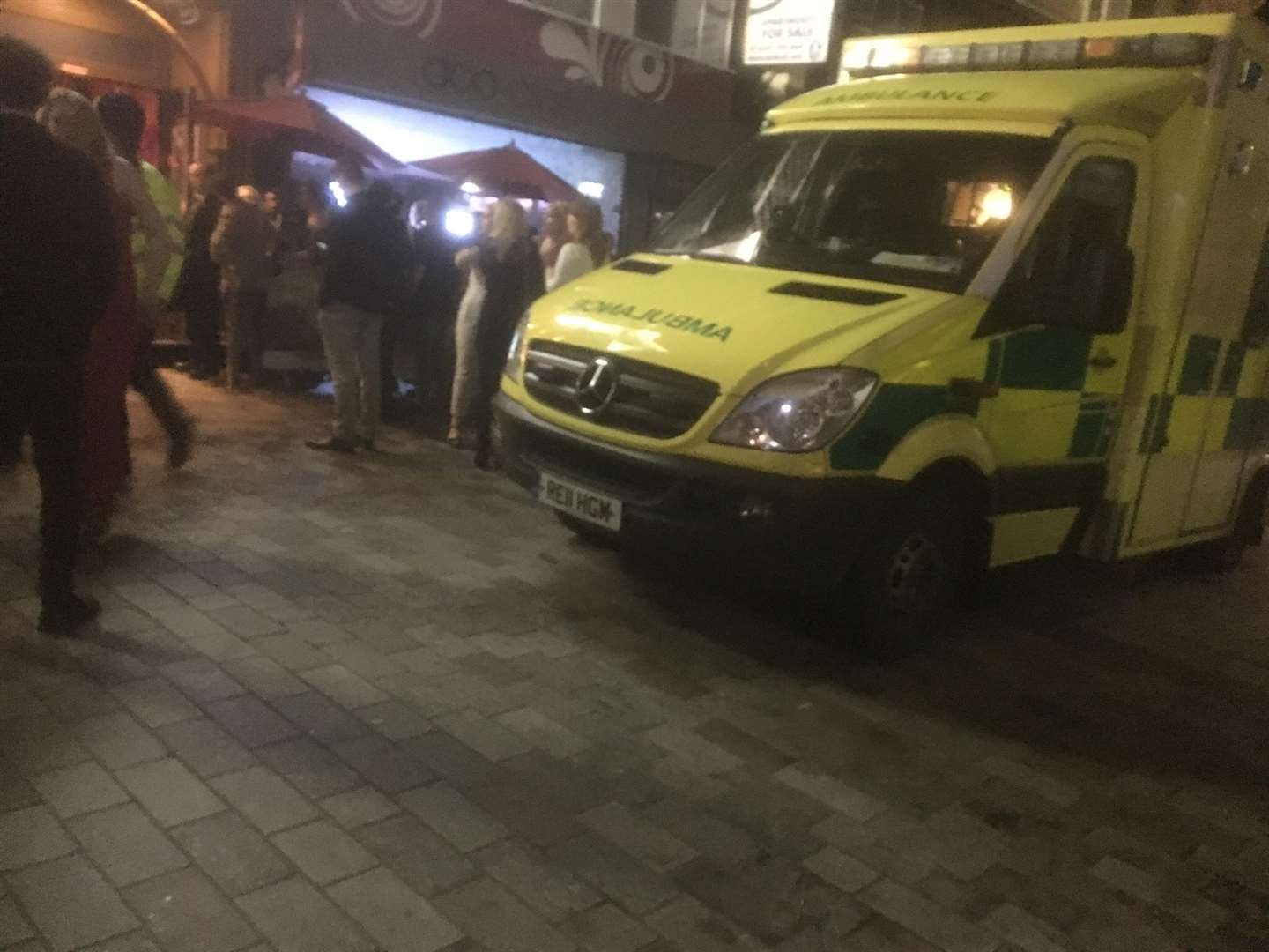 Police and paramedics were called to Bank Street in the early hours
