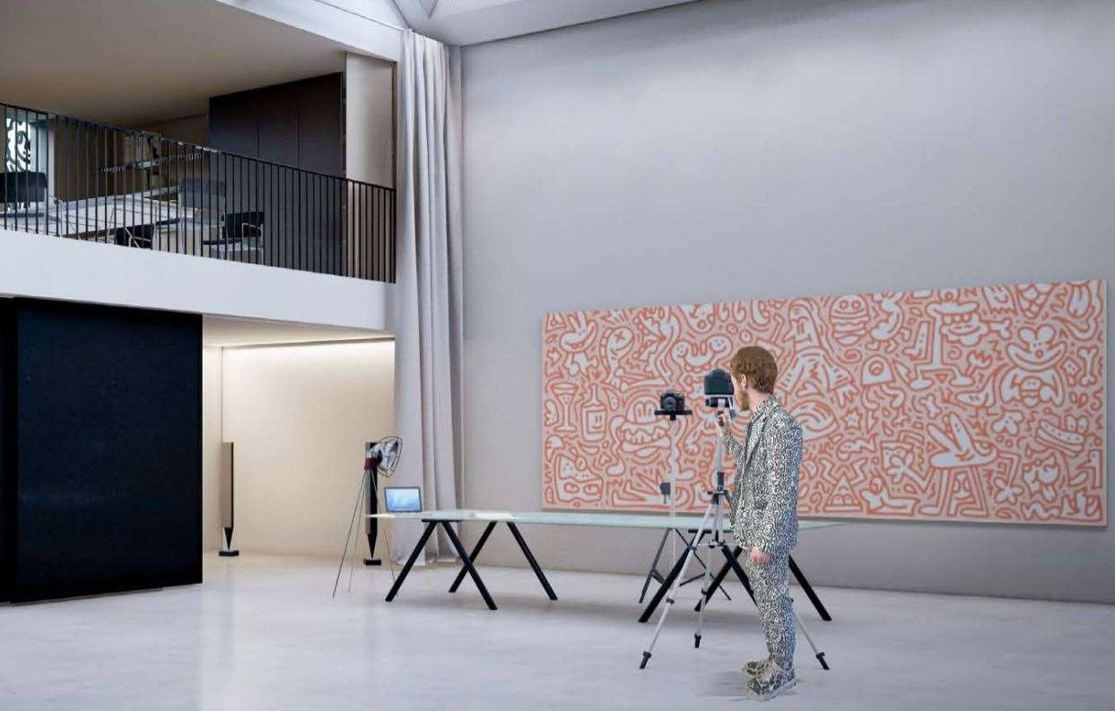How the inside of the new studio could look. Picture: Hollaway Studio