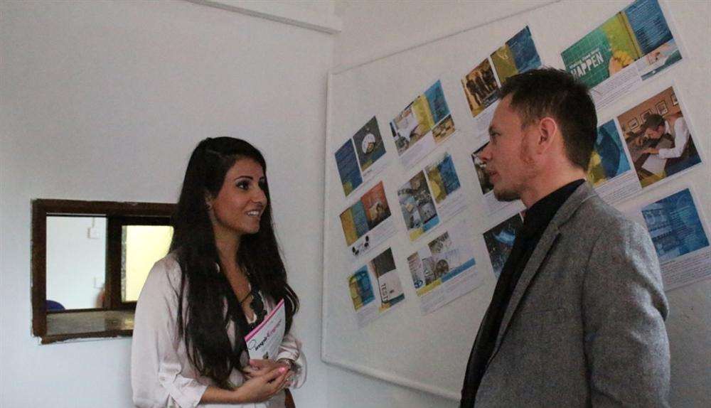 Melody Hossaini with Restoration Youth director Dan Pyke