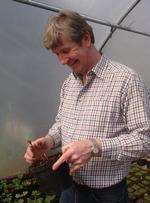 Roger Platts delights at seeing a young plant unfurl in the first April sunshine.