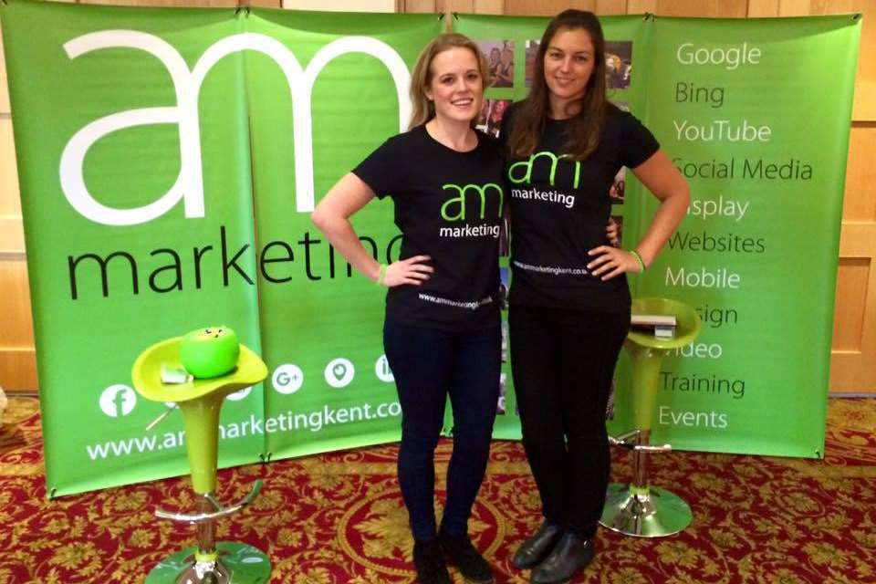 Amy McManus, left, and Lorna Morris at AM Marketing