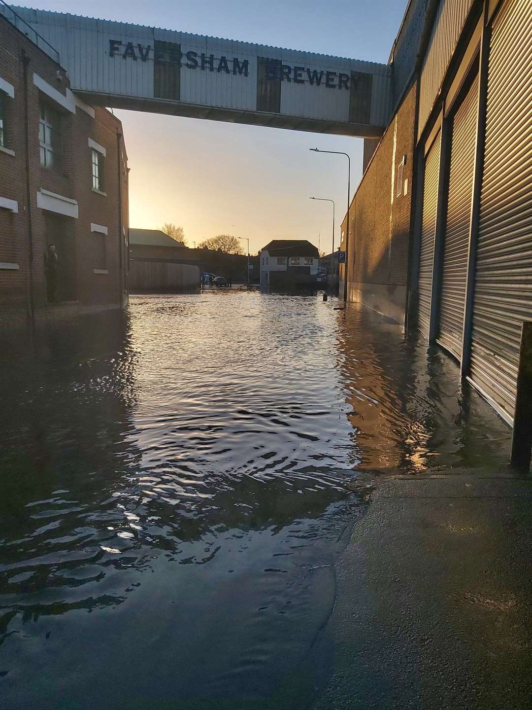 Flooding in Faversham. Picture: @KentPoliceSwale