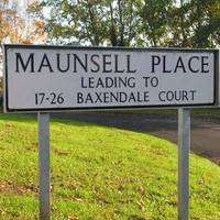 Maunsell place road sign in Ashford