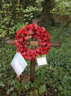 A wreath, usually laid at Dover War Memorial by Chris Morris remembering his father Joe, is usually put at the place where he died after Remembrance