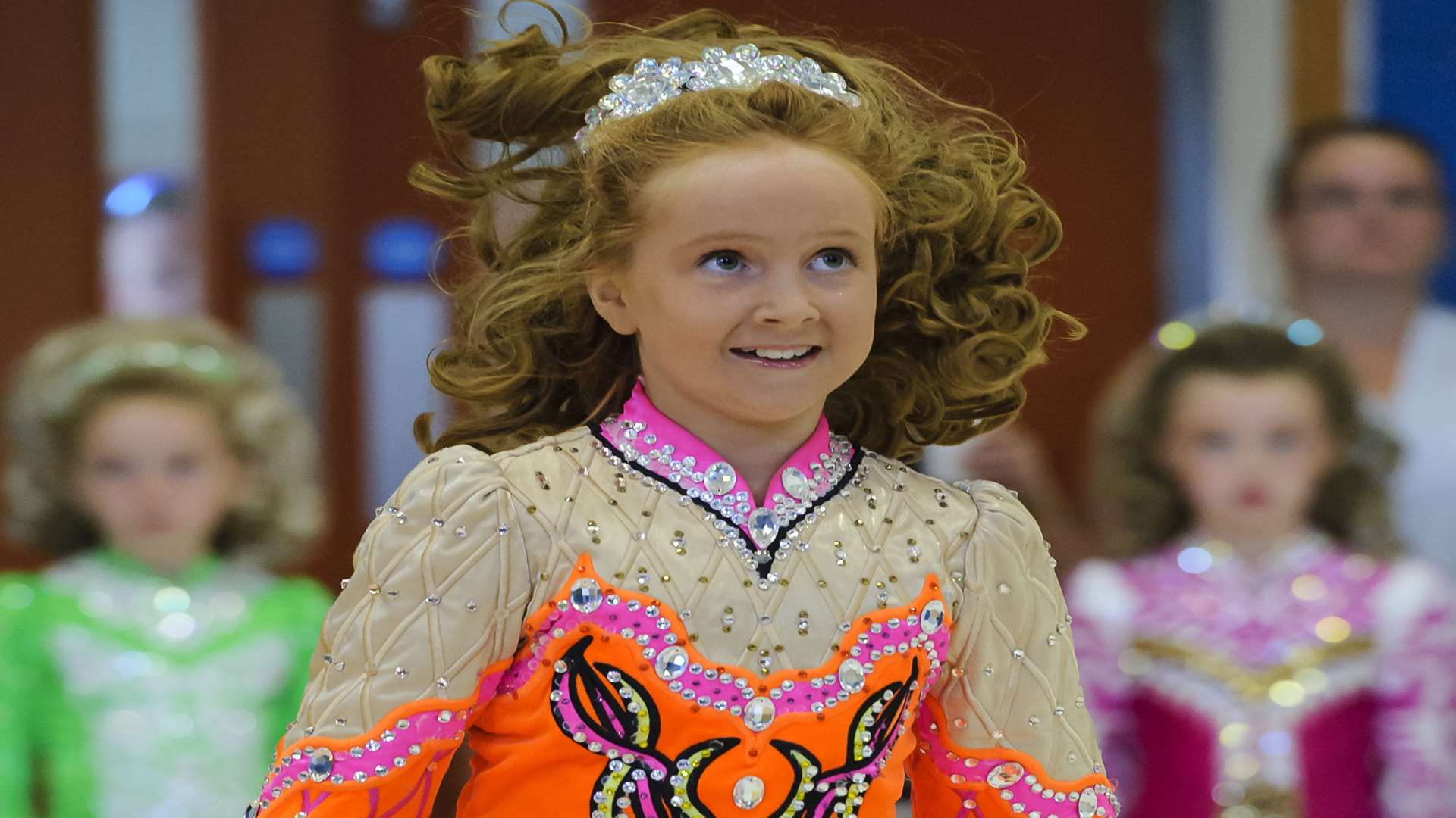 Erin Shaw takes part in the Irish Dance Feis. Picture: Andy Payton
