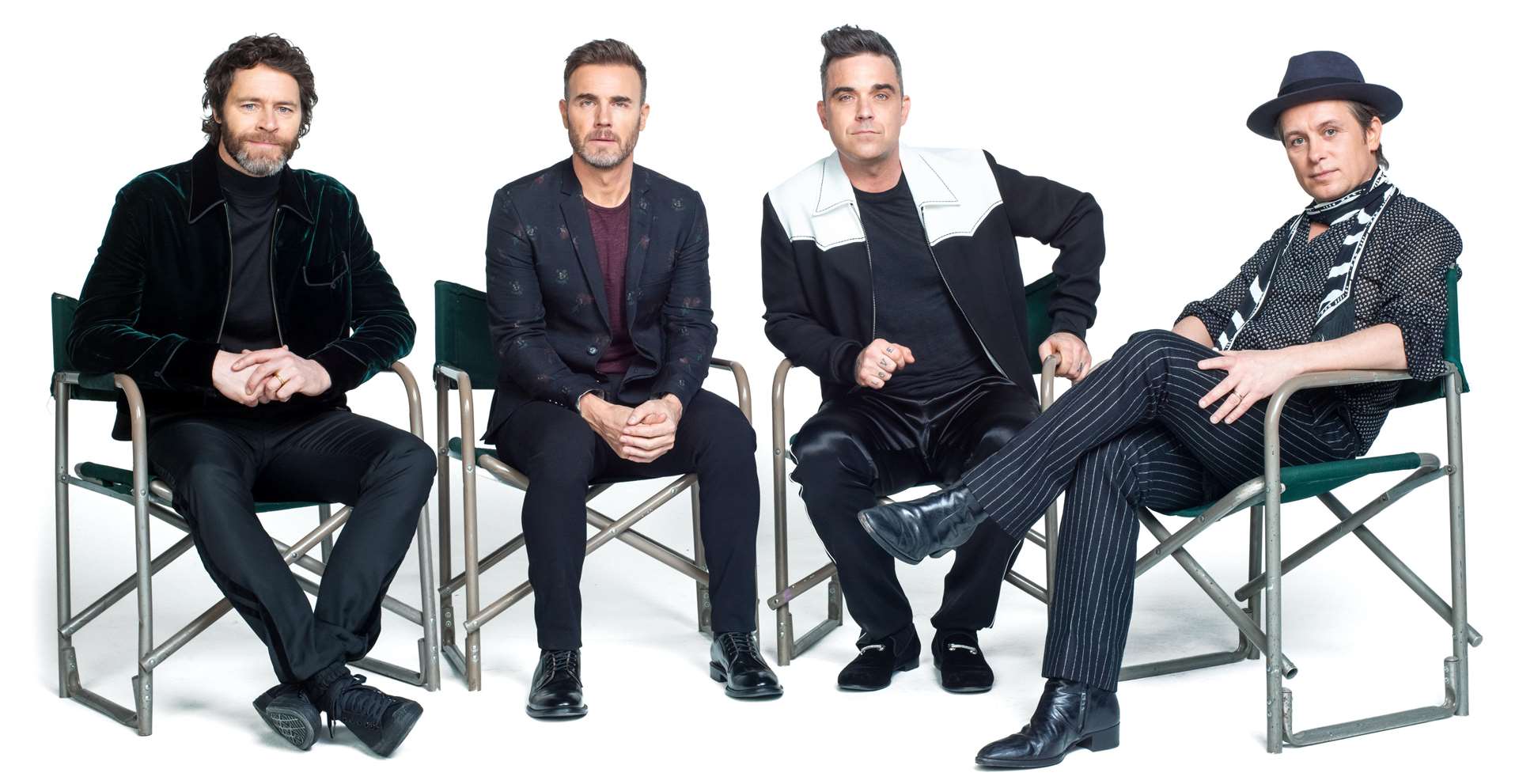 Take That's Howard Donald, Gary Barlow, Mark Owen and Robbie Williams