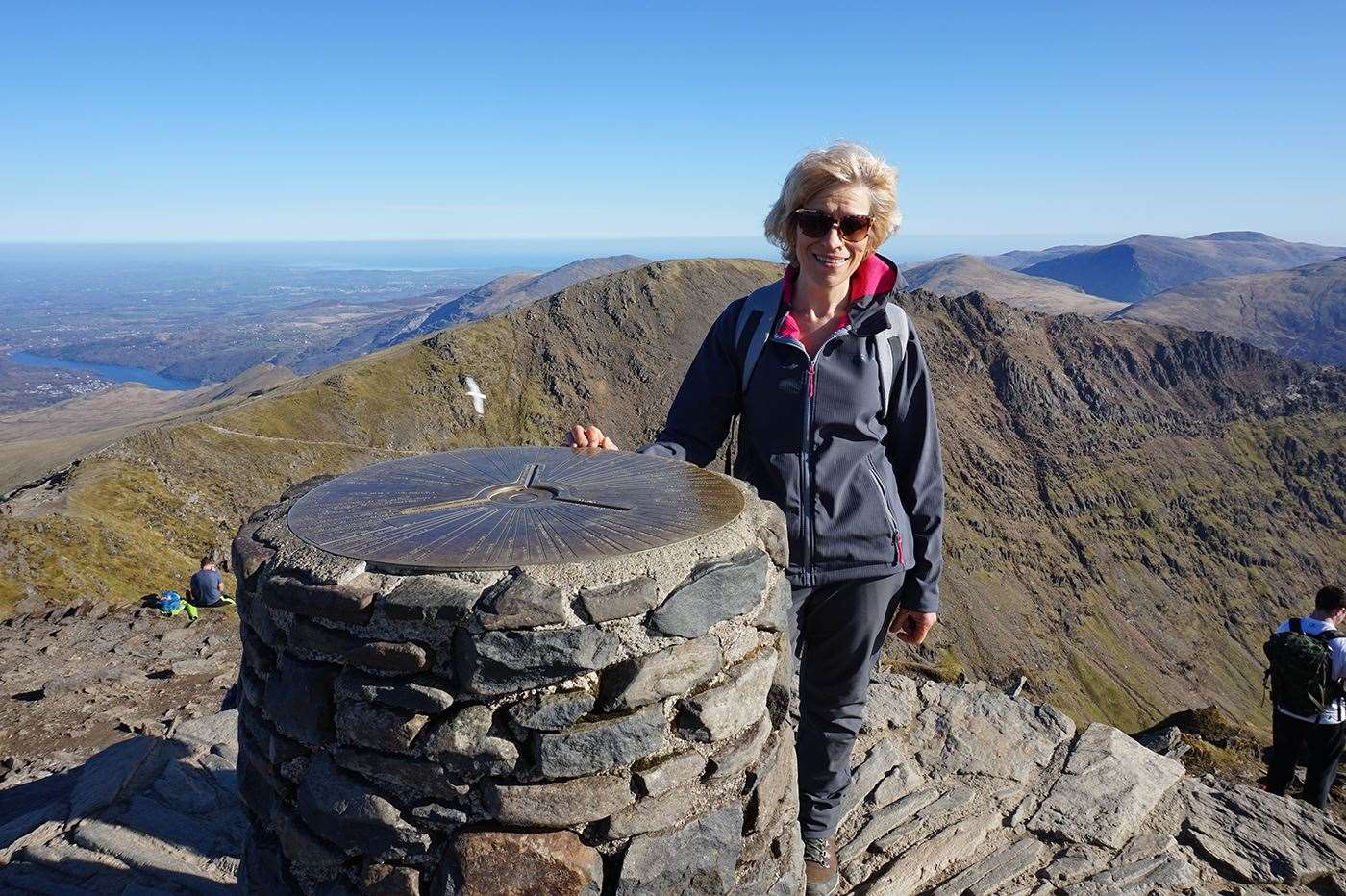 Melanie Butcher climbed to the top of Mount Snowdon